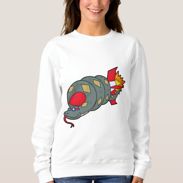 Snake with Rocket Sweatshirt (Front)