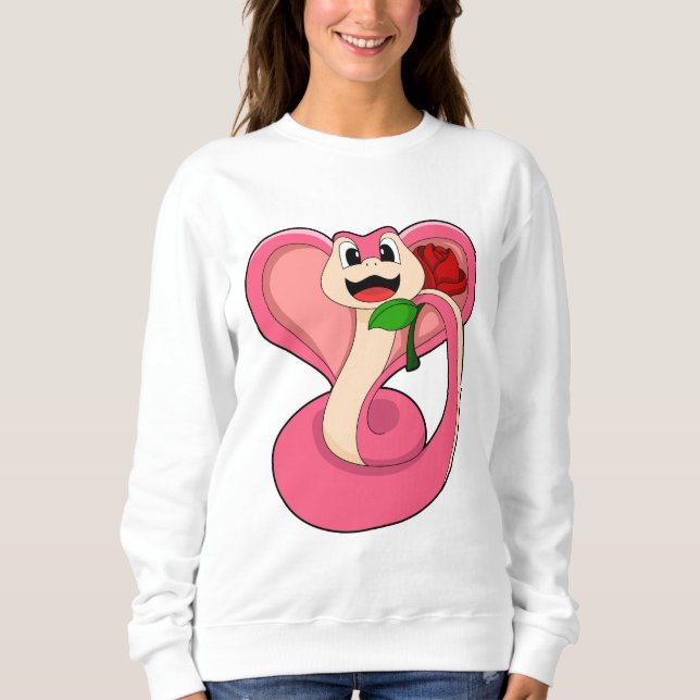 Snake with Rose Sweatshirt (Front)