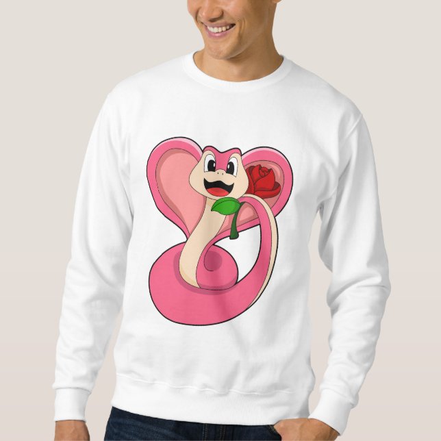 Snake with Rose Sweatshirt (Front)