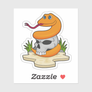 Snake with Skull