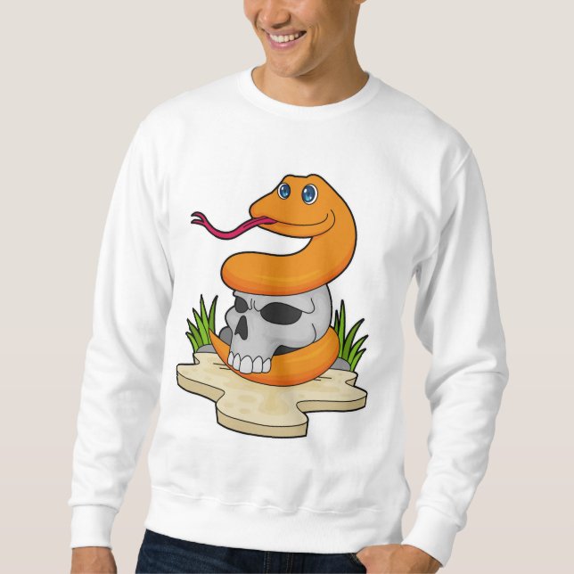 Snake with Skull Sweatshirt (Front)