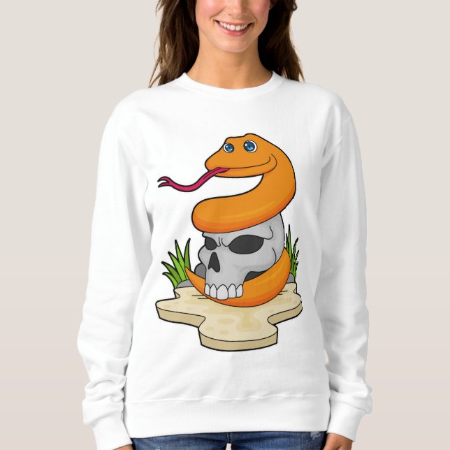 Snake with Skull Sweatshirt (Front)