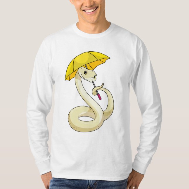 Snake with Umbrella T-Shirt (Front)