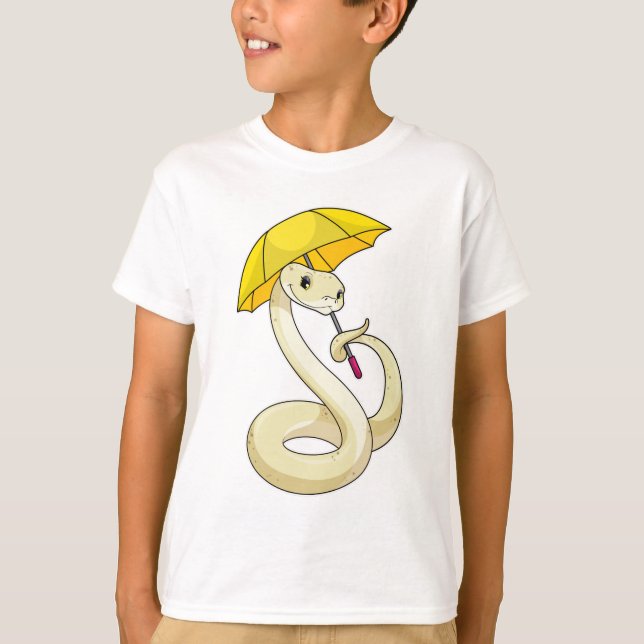 Snake with Umbrella T-Shirt (Front)