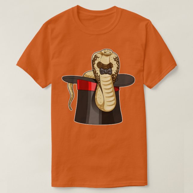 Snake Wizard Cylinder T-Shirt (Design Front)