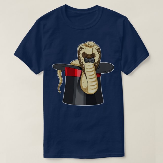 Snake Wizard Cylinder T-Shirt (Design Front)