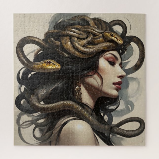 Snake woman art jigsaw puzzle (Vertical)