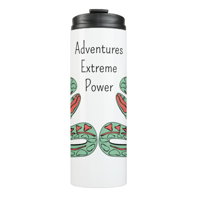 Snake World: Extreme, Power, Adventures. Thermal Tumbler (Front)