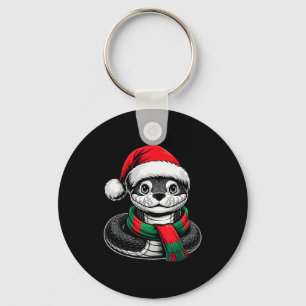 Snake Xmas Santa Hat F Christmas Costume  Key Ring