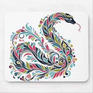 Snake Year 2025: Embracing Luck and Prosperity Mouse Pad