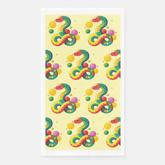 Snake Year 2025: Embracing Luck and Prosperity Napkin (Front)