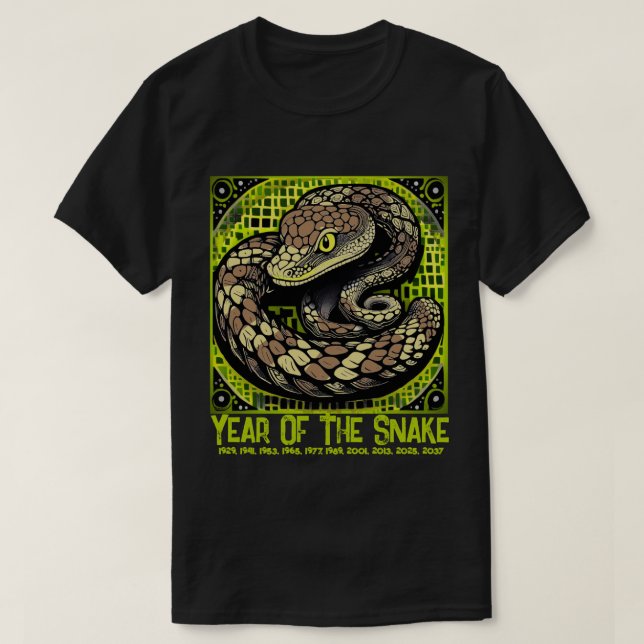Snake, Year of the Snake T-Shirt (Design Front)