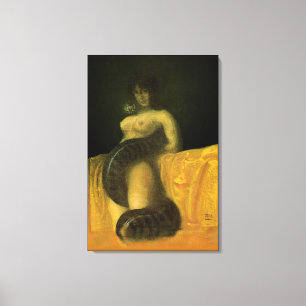 SnakeGrl Stretched Canvas Wall Art 24x36