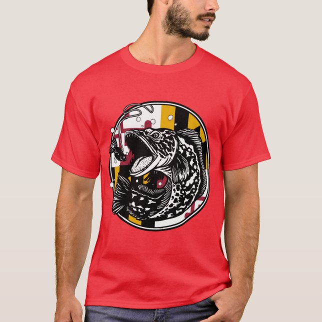 Snakehead Fishing Maryland Oversized T-Shirt (Front)