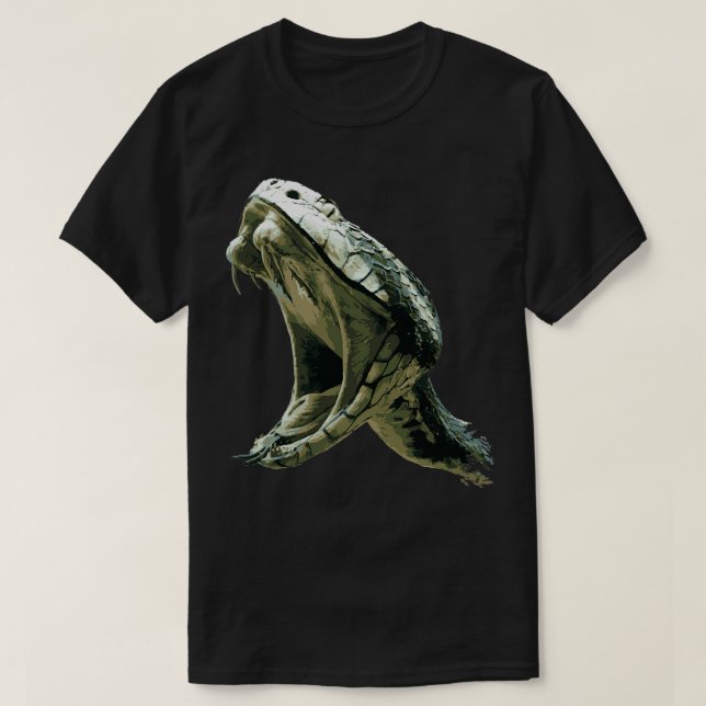 Snakehead Poisonous Snake  T-Shirt (Design Front)
