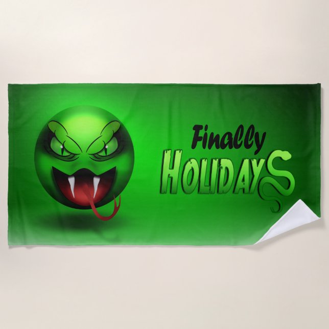 Snakemoji Beach Towel (Front)