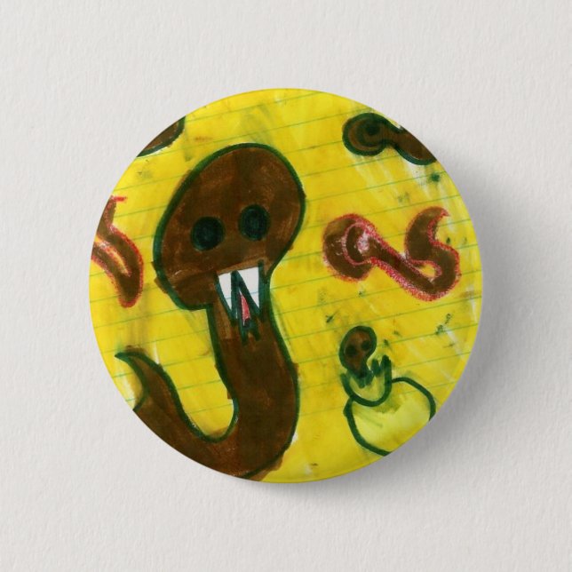 Snakes Alive! 6 Cm Round Badge (Front)