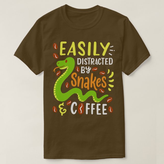 Snakes and Coffee 3 T-Shirt (Design Front)