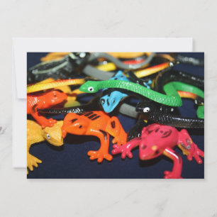 Snakes and Frogs Invitation