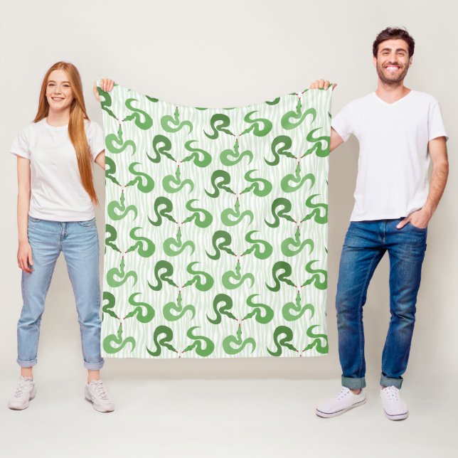 Snakes in the Grass Fleece Blanket (In Situ)