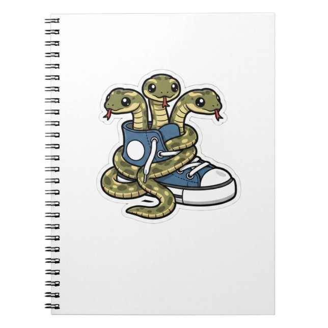 Snakes on shoes notebook (Front)