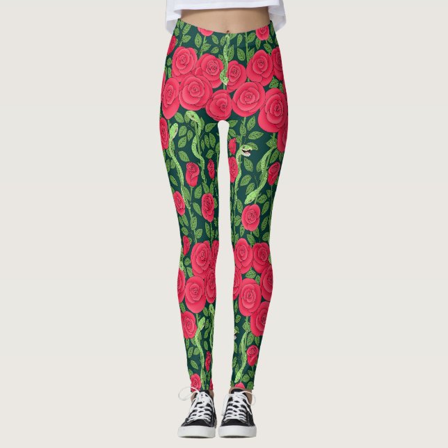 snakes & roses leggings (Front)