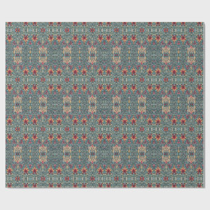 Snakeshead Deep Teal Heritage Wrapping Paper