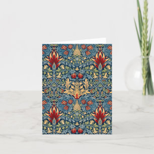 Snakeshead, Flower Wallpaper by William Morris Thank You Card