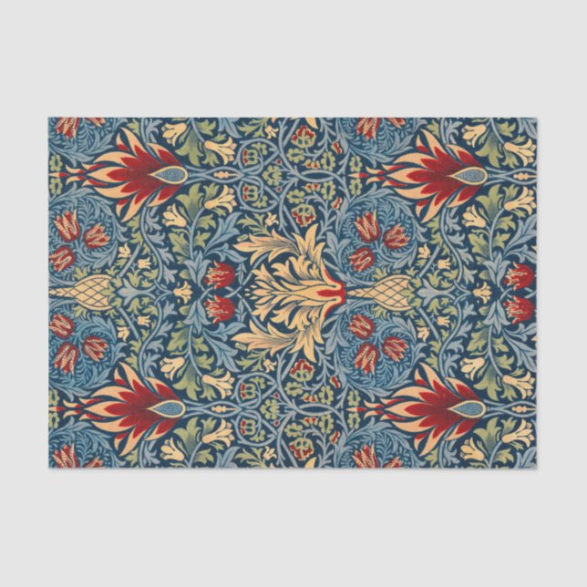 Snakeshead, Flower Wallpaper by William Morris Tissue Paper (Front)
