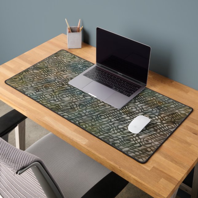 Snakeskin Art Abstract Gray Desk Pad (Office 2)