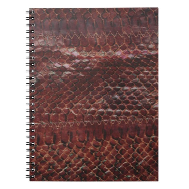 Snakeskin Effect Spiral Notebook (Front)