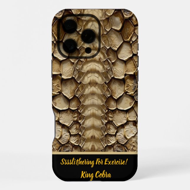 Snakeskin pattern detail iPhone case (Back)