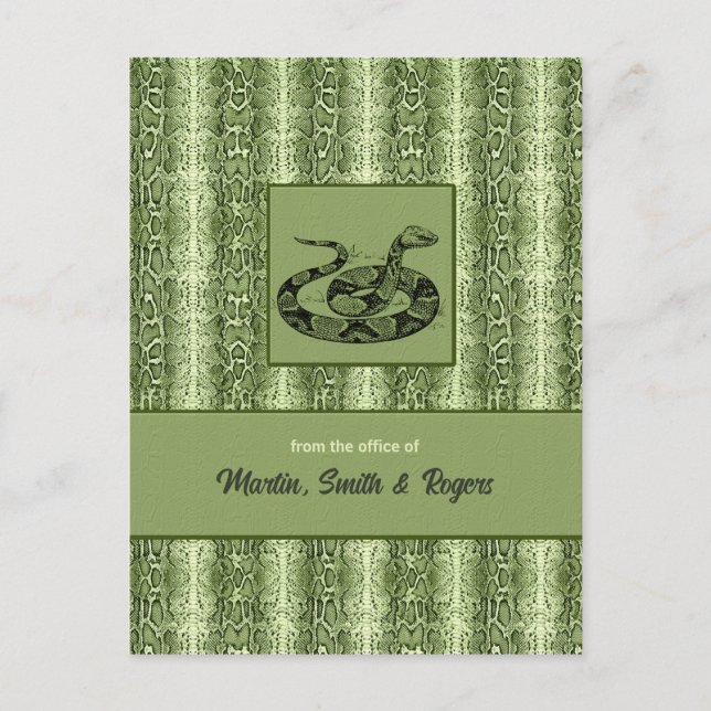 Snakeskin Personalised Postcard (Front)