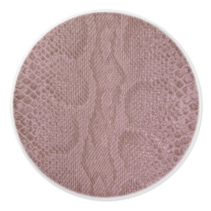 Snakeskin Print Ceramic Knob