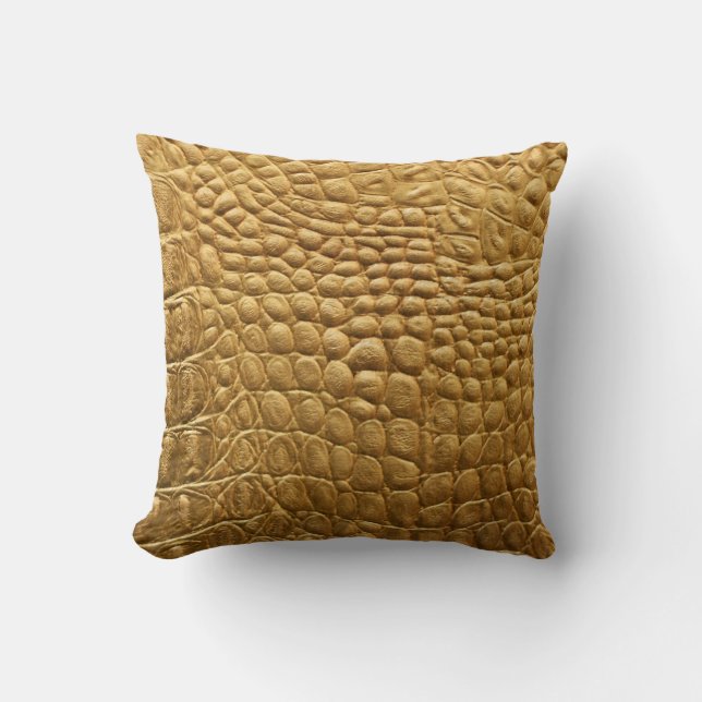 Snakeskin Texture: Wild Background Design. Cushion (Front)