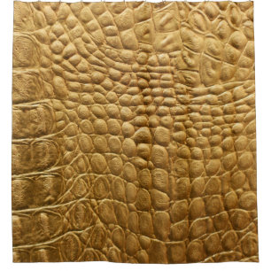 Snakeskin Texture: Wild Background Design. Shower Curtain