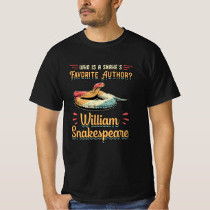 Snakespeare Cobra Snake Reptile Animal Funny Gift T-Shirt