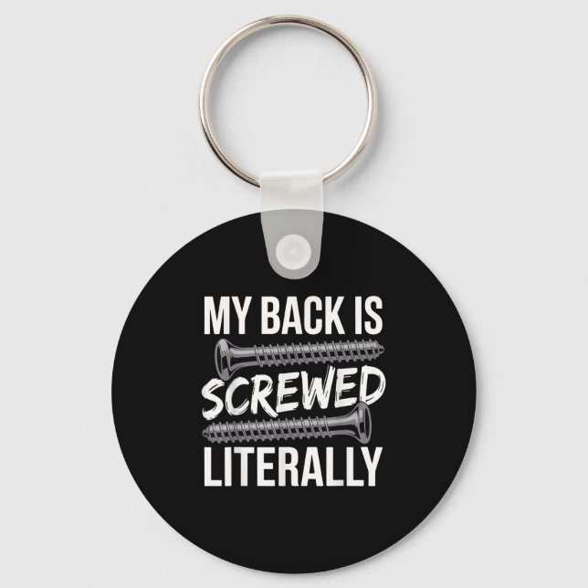 Snal Fusion Art For Men Women Recovery Back Snal F Key Ring (Front)