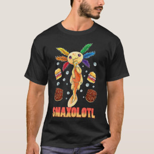 Snaolotl Funny Cute Aolotl Food Love Present  T-Shirt