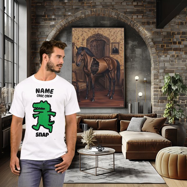 Snap Funny Crocodile – Custom Croc Crew Design T-Shirt (Creator Uploaded)