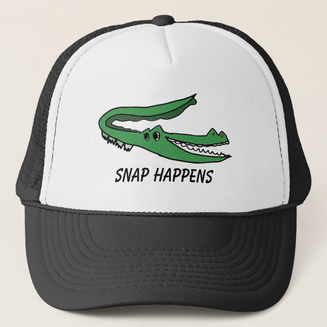 Snap Happens Trucker Hat – Neurodiverse and Proud (Front)