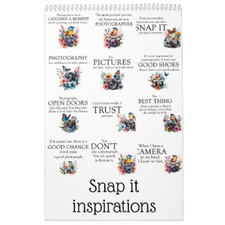 Snap it inspirations calendar