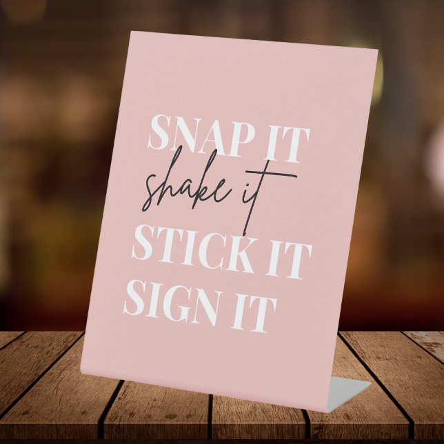 Snap It Shake It Stick It Sign It| Photo Guestbook (Creator Uploaded)