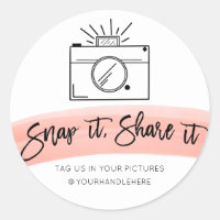 Snap It Share It Camera Watercolor Social Media
