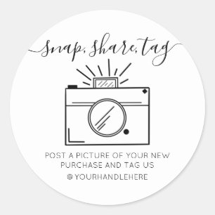 Snap Share Tag Simple Camera Social Media Business