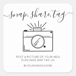 Snap Share Tag Simple Camera Social Media Business