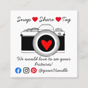 snap share tag social media business order thanks