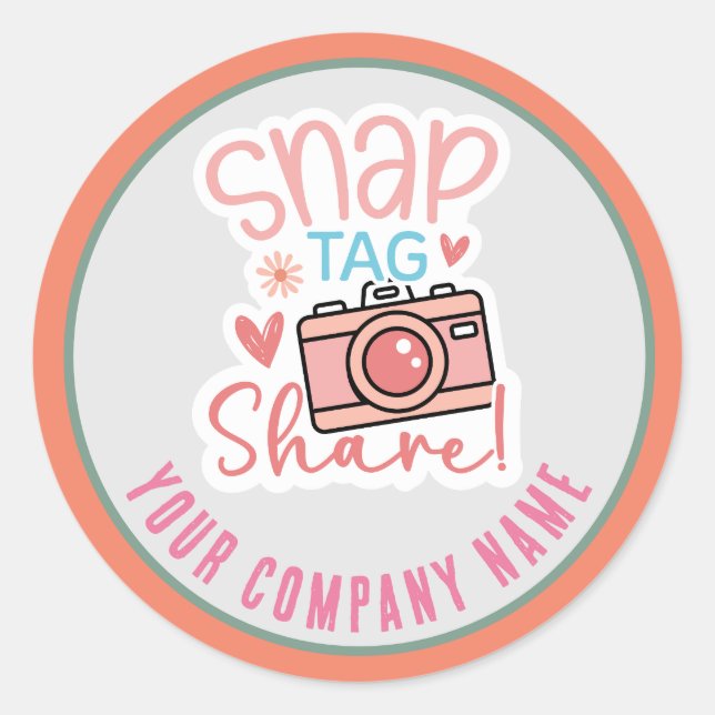 Snap Tag Share Custom Business (Front)
