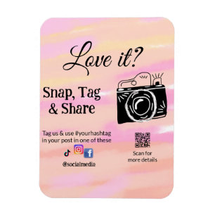 snap tag share media camera add socials love it. A Magnet