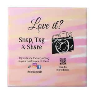 snap tag share media camera add socials love it. A Tile